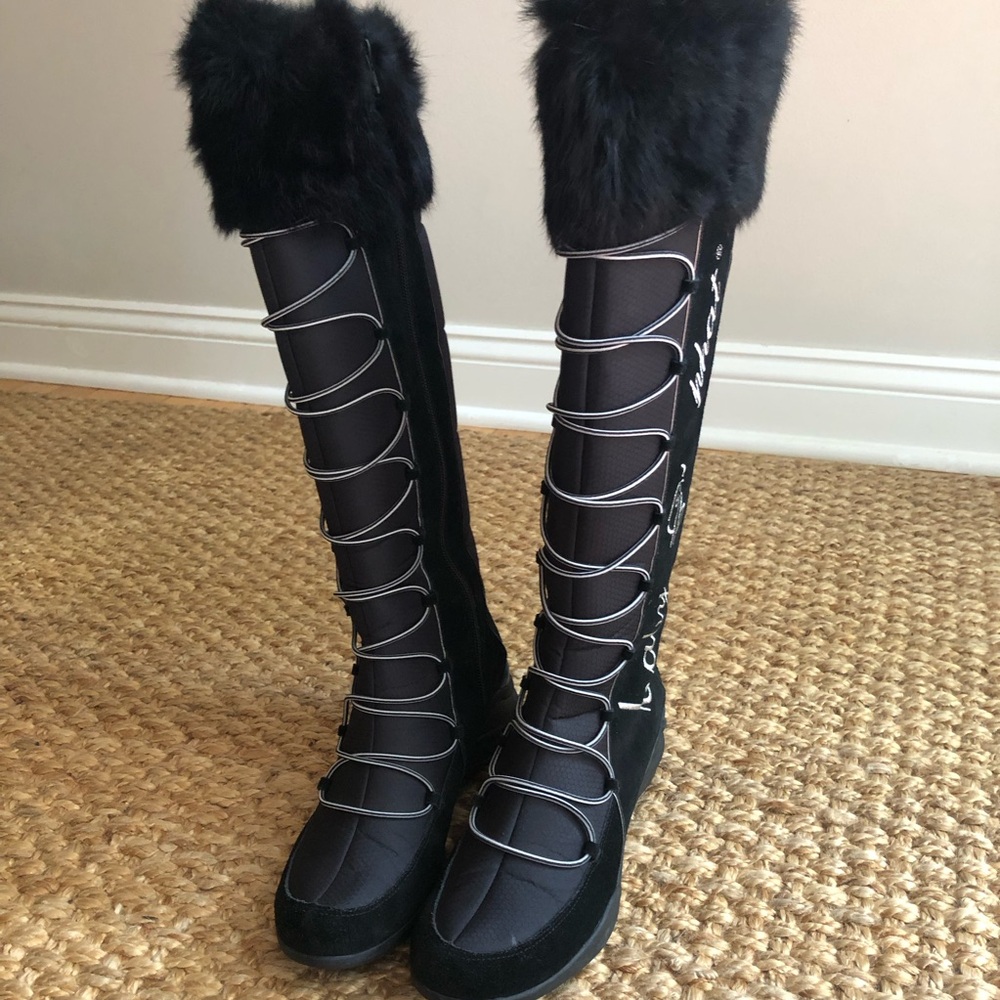 New: Vintage Baby Phat Tall Boots with Rabbit Fur. Size 7